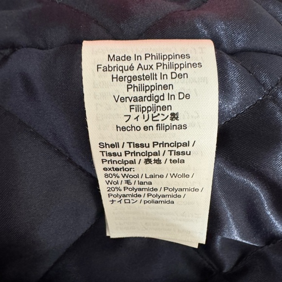 J. Crew Women's Orange Pea Coat - Picture 8 of 9